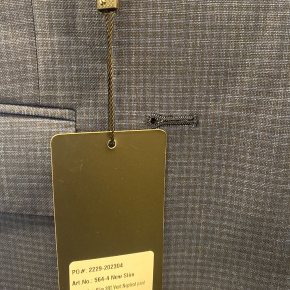 Renoir 2PC Navy Blue Wool - Picture 3 of 7